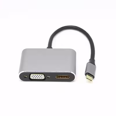 مبدل USB-C به HDMI/VGA کی نت مدل K-COUC30HV