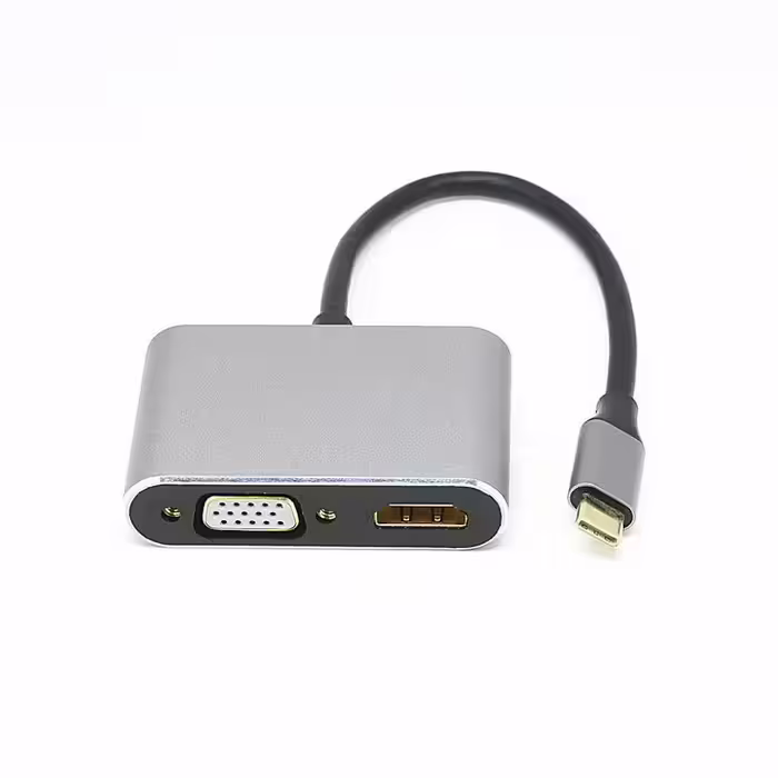 مبدل USB-C به HDMI/VGA کی نت مدل K-COUC30HV