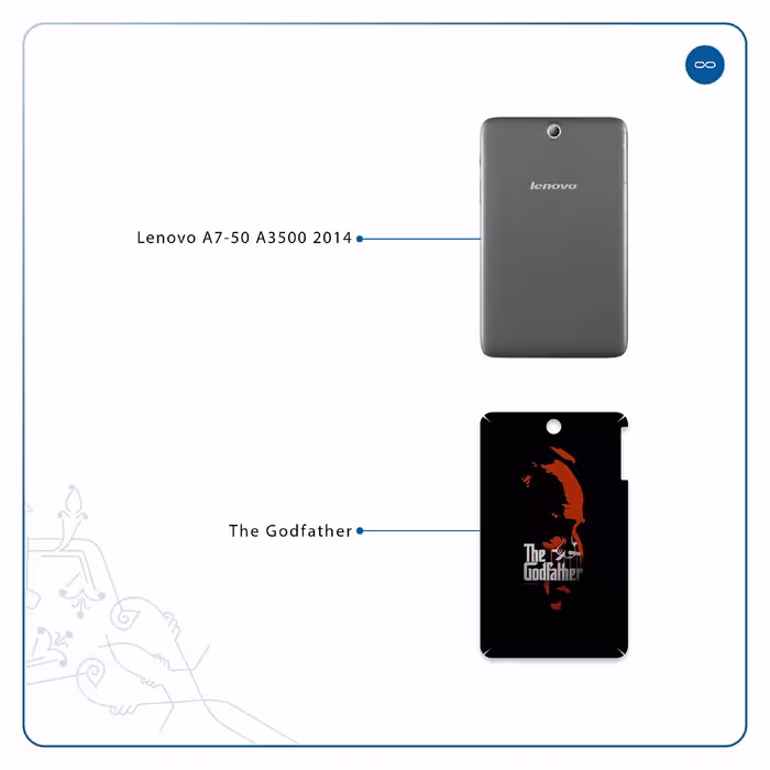 برچسب پوششی ماهوت مدل The Godfather مناسب برای تبلت لنوو A7-50 A3500 2014