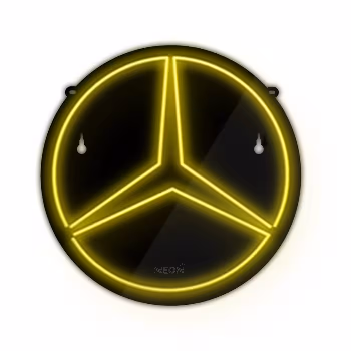 چراغ دیواری نئون دیزاین طرح Benz-BL_YL