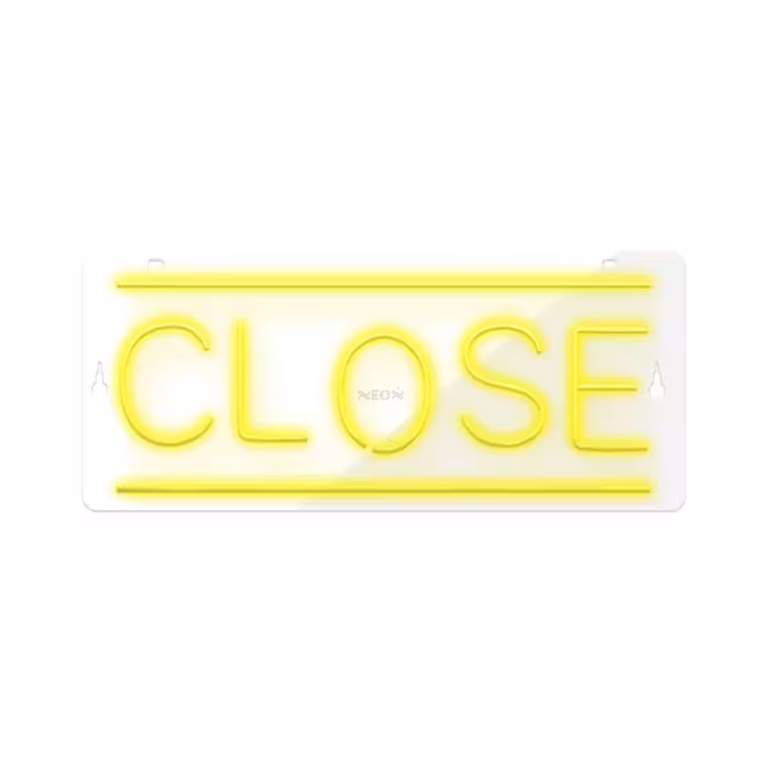 چراغ دیواری نئون دیزاین طرح Close_YL