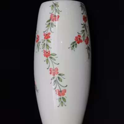 گلدان سرامیکی هیوا طرح رز ایستاده کد 11026009