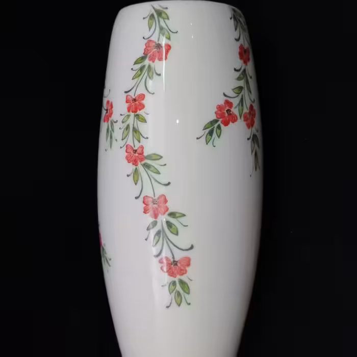 گلدان سرامیکی هیوا طرح رز ایستاده کد 11026009