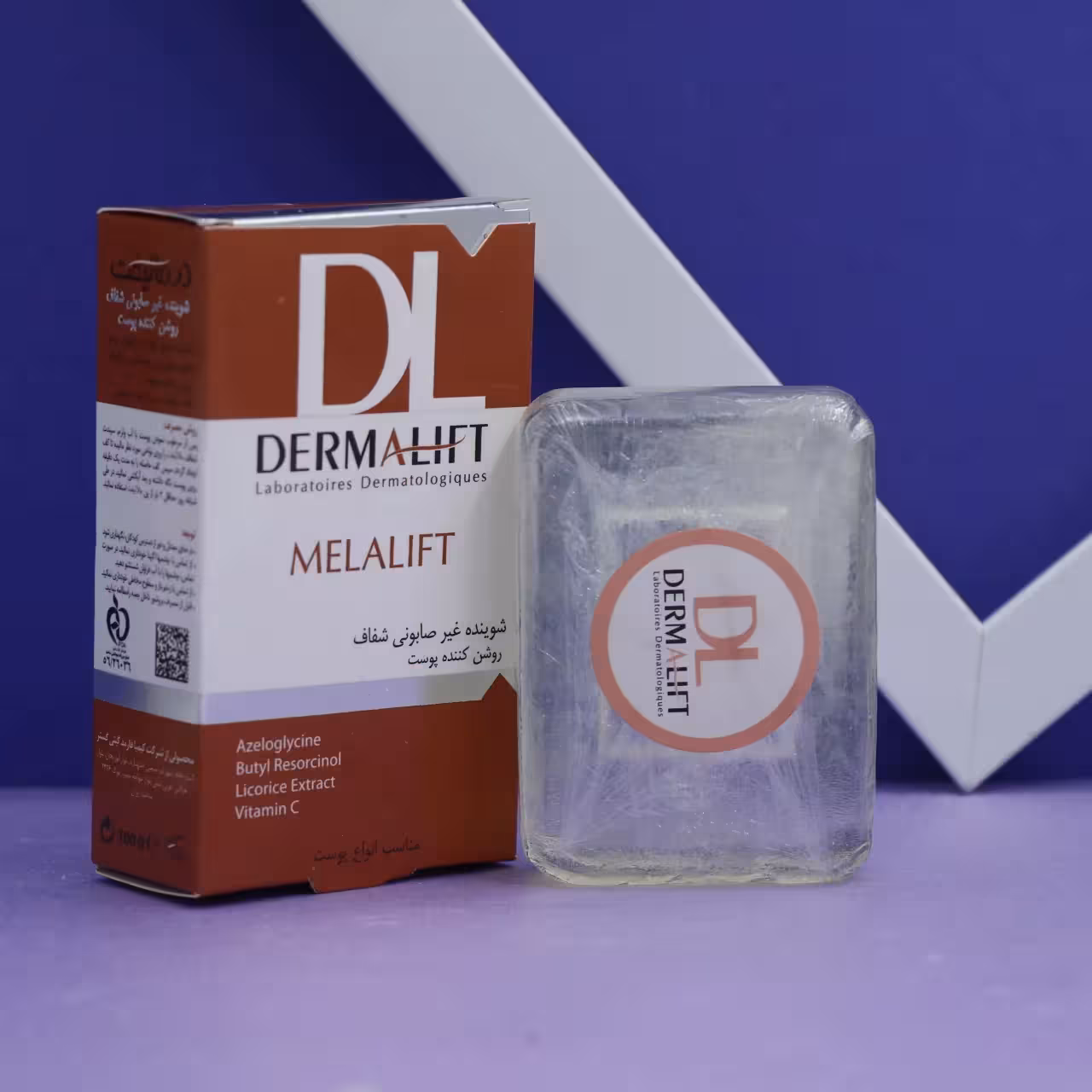 شوینده غیر صابونی شفاف روشن کننده پوست درما لیفت DERMA LIFT و 100گرم 92310