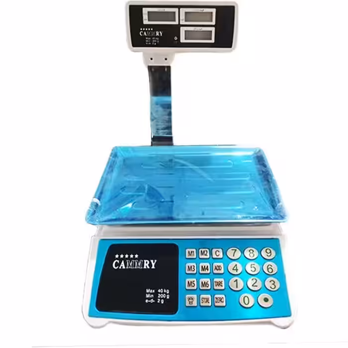 ترازو فروشگاهی محک 50 کیلوگرم دکمه استیل 6 رقم