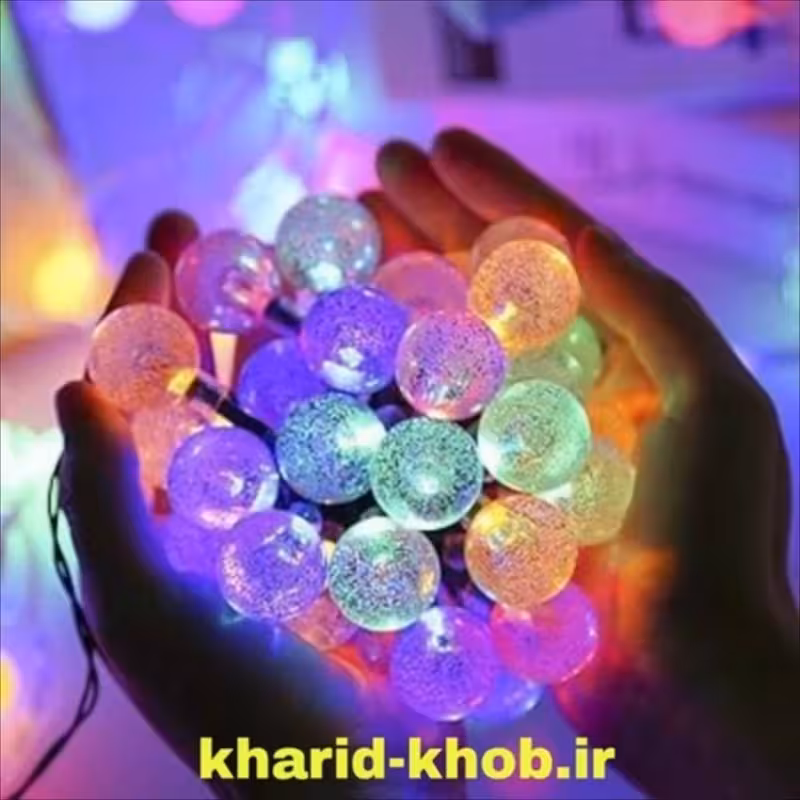 ریسه گوی کریستالی 28 تایی بسیار زیبا و جذاب مناسب دکوراسیون