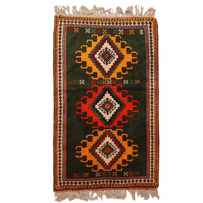 فرش دستباف دو متری طرح نقش حوض خراسان کد 410635