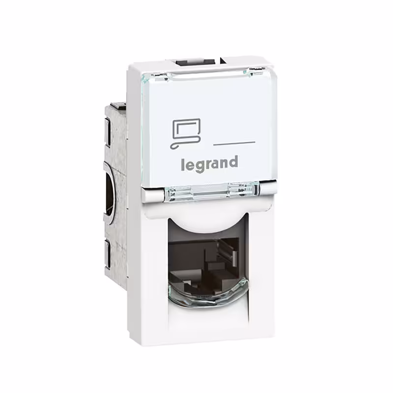 کیستون شبکه Cat 6 STP باریک یک ماژول لگراند 76563