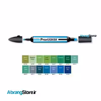 ماژیک پرومارکر – ست سبز و آبی 15 عددی | Promarker Permanent Twintip