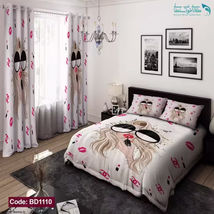 روتختی طرح دختر دونفره کد BD1110
