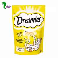 تشویقی مغزدار گربه برند دریمیز با طعم پنیر 60 گرم