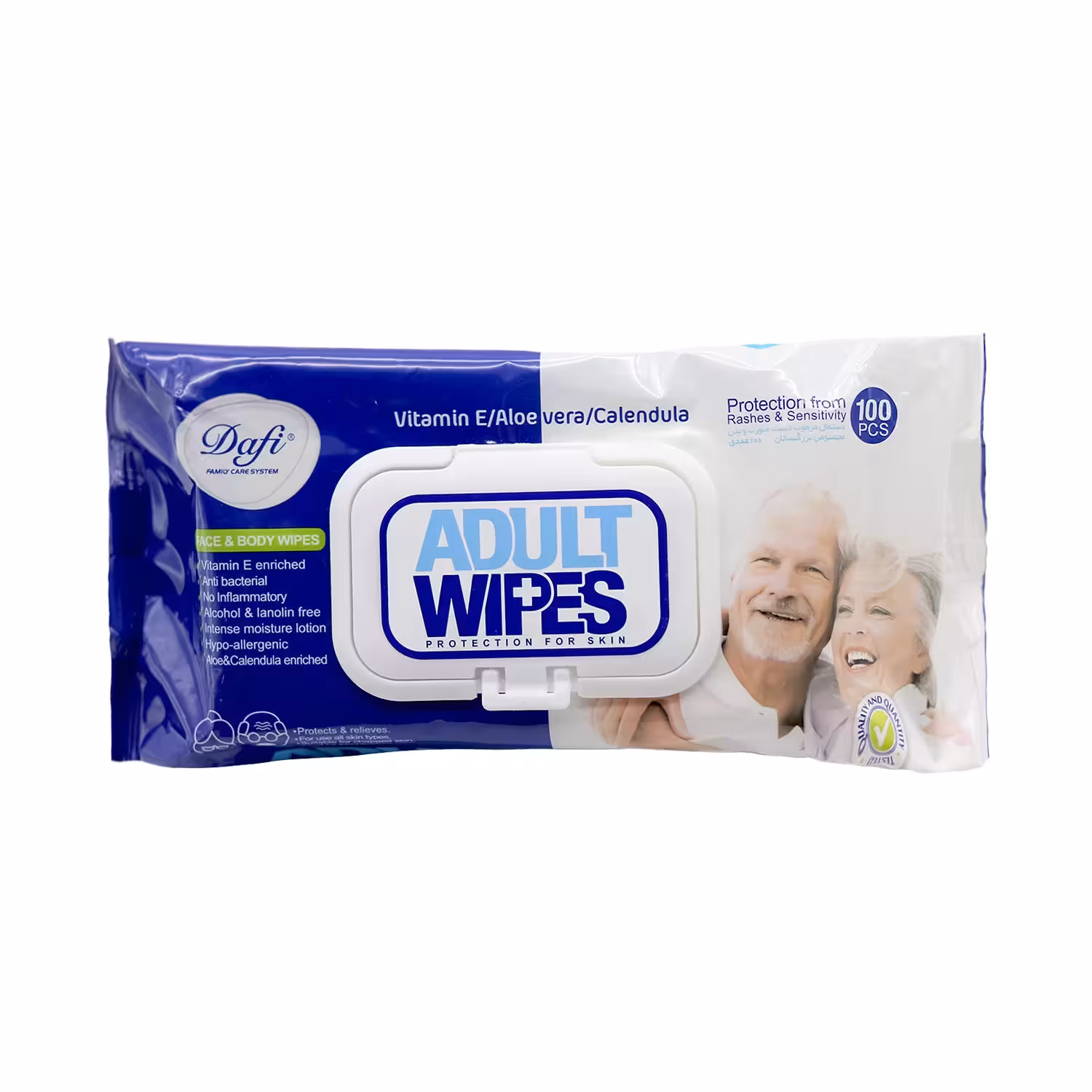 دستمال مرطوب بزرگسال دافی