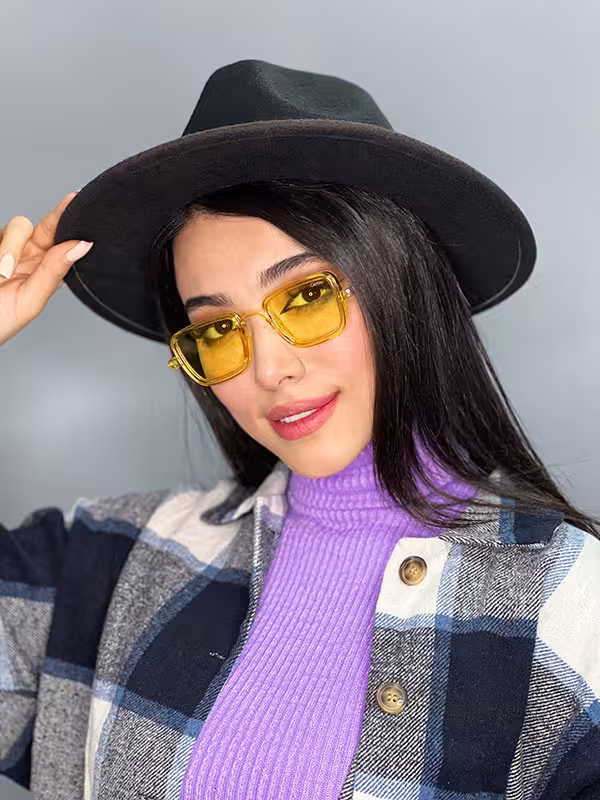 عینک آفتابی زنانه برند کارتیر رنگ زرد اورجینال