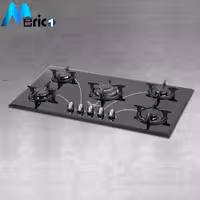 گاز رومیزی میلان کد G50 پنج شعله شیشه