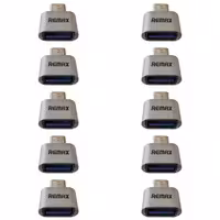 تبدیل OTG USB-C ریمکس مدل 247 بسته 10 عددی