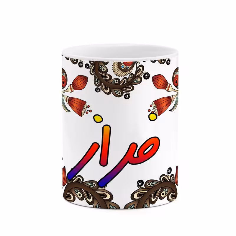 خرید ماگ-لیوان اسم فراز سنتی گل و بته کد mgh46327