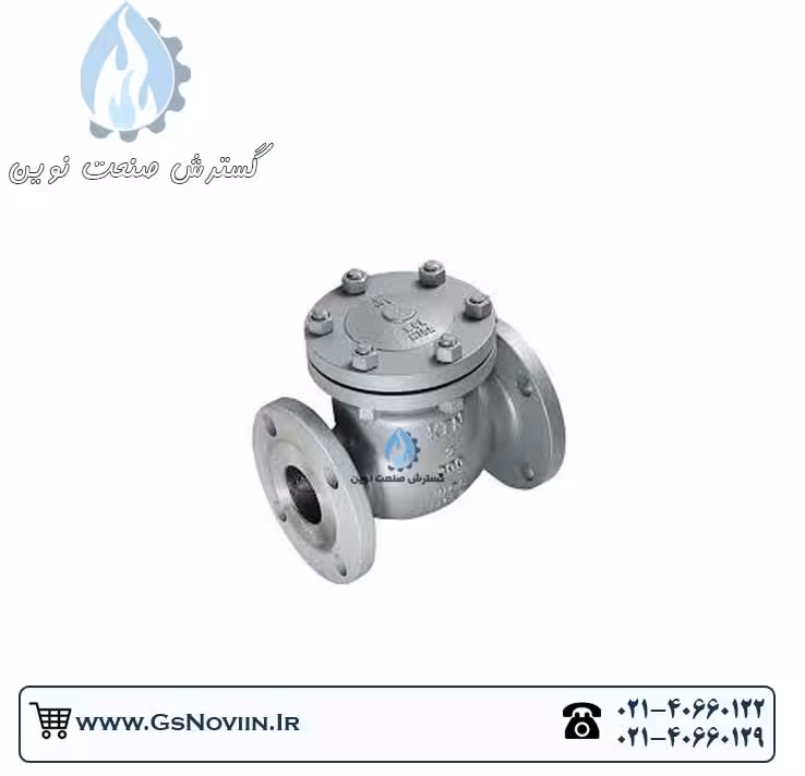شیر یکطرفه &quot;8 اینچ کلاس 300 فولاد A216 ریخته گری دریچه ای