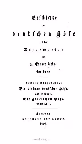 خرید و دانلود نسخه کامل کتاب Die kleinen deutschen Höfe / Die geistlichen Höfe 1