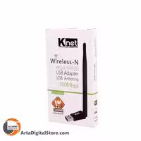 کارت شبکه بی سیم K-NET 5DBi 300Mb Black