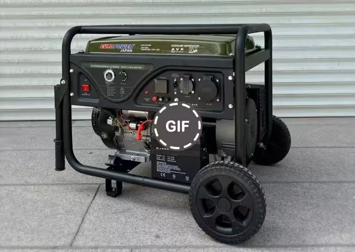 موتور برق سه گانه سوز یوروپاور 12 کیلووات تک فاز مدل EP29900DXEW-R-NG-LPG