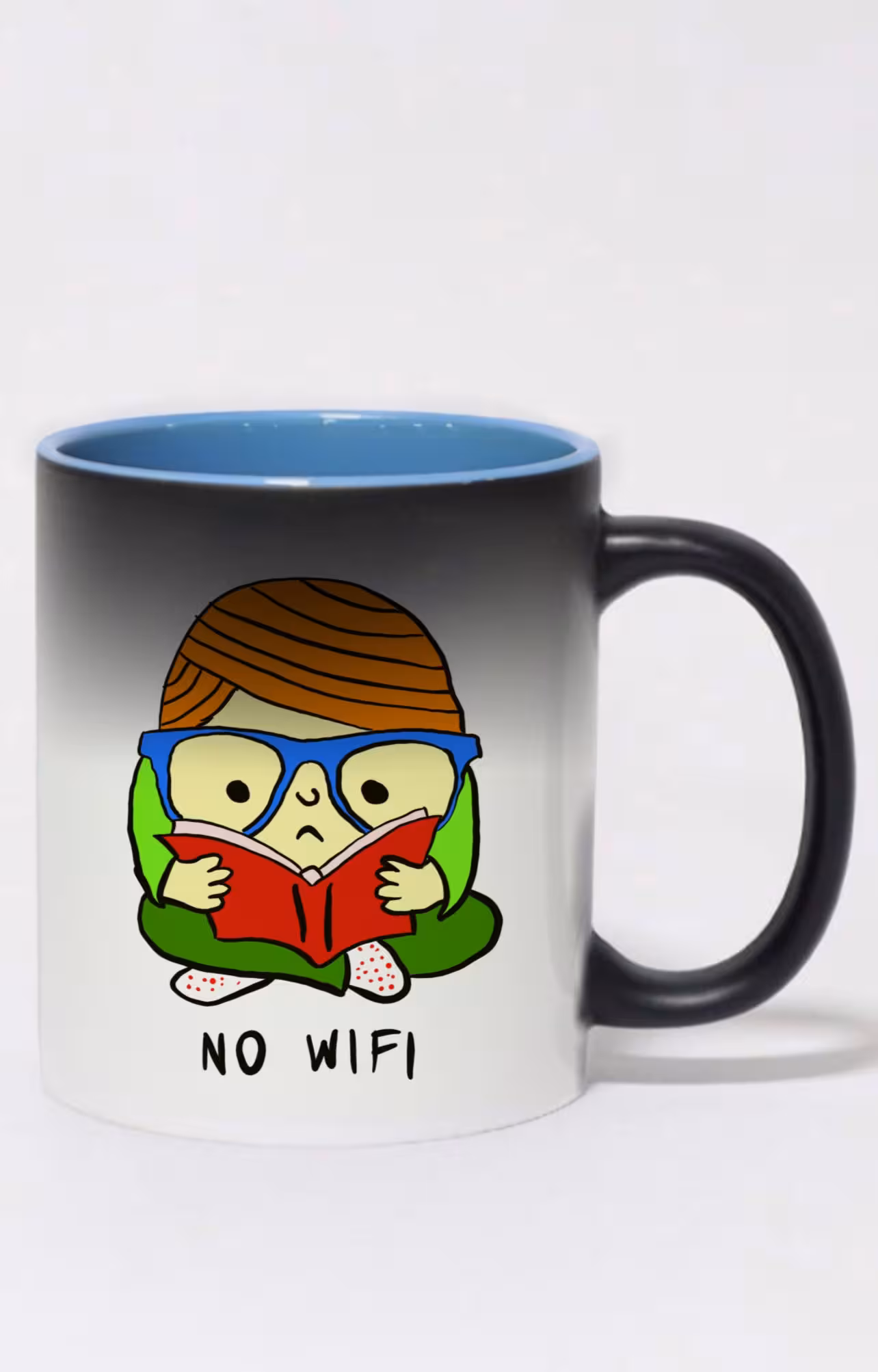 ماگ حرارتی داخل رنگی طرح NO WIFI کد 10085