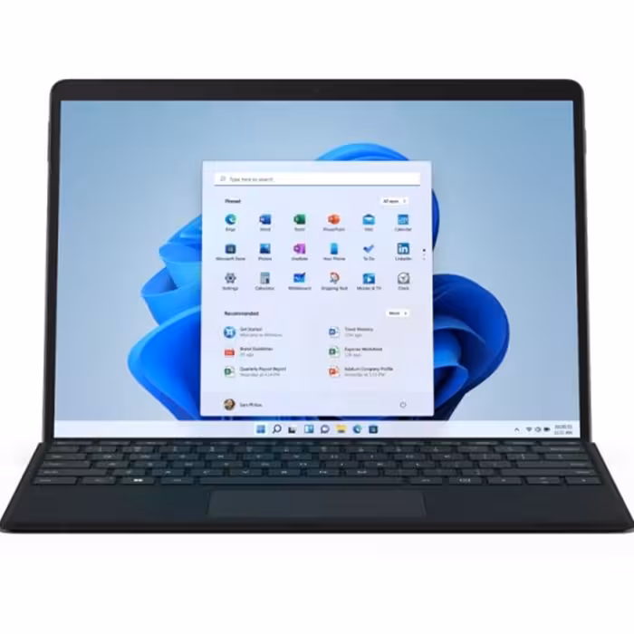 تبلت مایکروسافت 13 اینچ مدل Surface Pro 8 پردازنده Core i7 رم 16GB حافظه 512GB windows11همراه با کیبورد