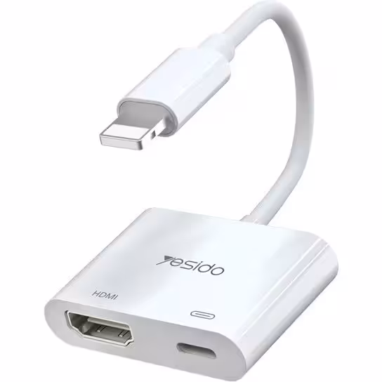 تبدیل Lightning به Hdmi یسیدو مدل HM06 ا Yesido Lightning To Hdmi Adapter HM06 - 69370644