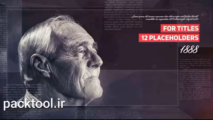 دانلود پروژه آماده جدول زمانی تاریخ اسلایدهای شیشه ای افتر افکت History Timeline Glass Slides - پک تول