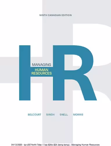 خرید و دانلود نسخه کامل کتاب Managing Human Resources - Ninth Canadian Edition