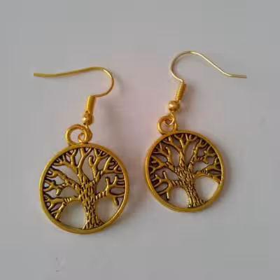 گوشواره آویز طرح درختی بزرگ