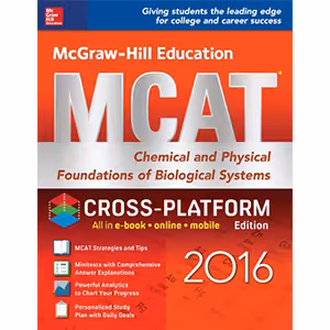 کتاب MCAT chemical and physical foundations of biological systems, 2016