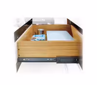 ریل ساچمه ای 3 تکه تلسکوپی 45 کیلوگرمی ساده مشکی عمق 55 فانتونی کد B346