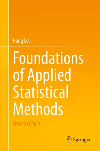 خرید و دانلود نسخه کامل کتاب Foundations Of Applied Statistical Methods