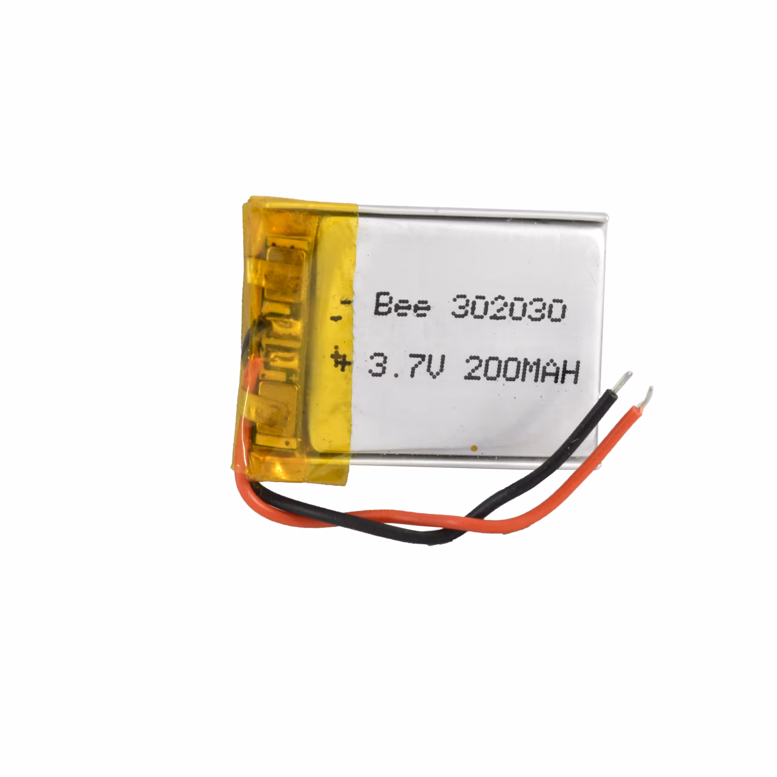باتری لیتیوم پلیمر 3.7v ظرفیت 200mA ابعاد 302030