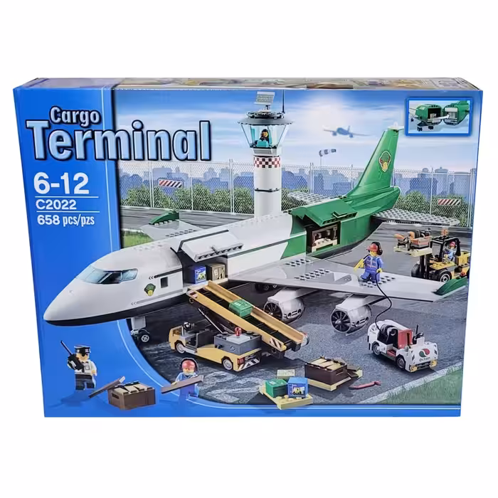 اسباب بازی لگو فرودگاه هواپیما مسافربری 658 قطعه مدل TERMINAL City C2022