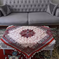 سفره قلمکاری اصفهان طرح گل ترنج صادراتی ابعاد یک دریک