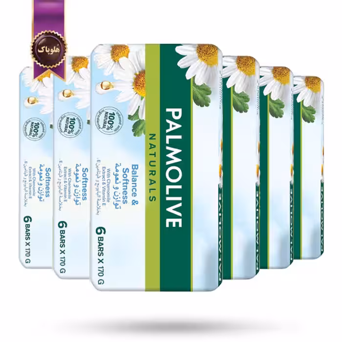 6 بسته صابون پالمولیو Palmolive مدل تعادل و نرمی Balance & Softness پک 6تایی  (اورجینال)