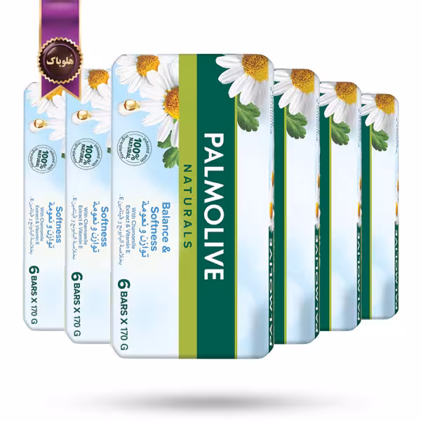 6 بسته صابون پالمولیو Palmolive مدل تعادل و نرمی Balance & Softness پک 6تایی  (اورجینال)