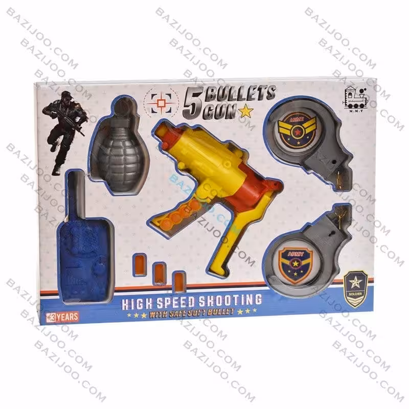 اسباب بازی مجموعه تفنگ 5تیر