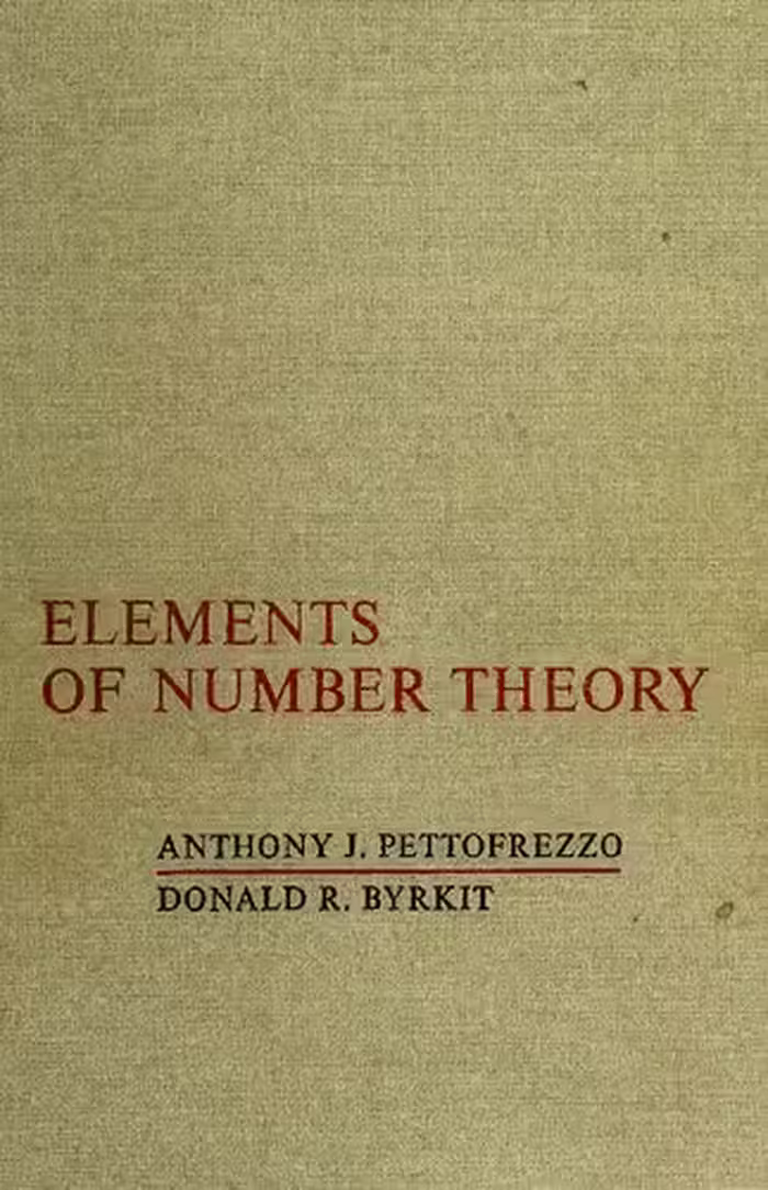 خرید و دانلود نسخه کامل کتاب Elements of Number Theory