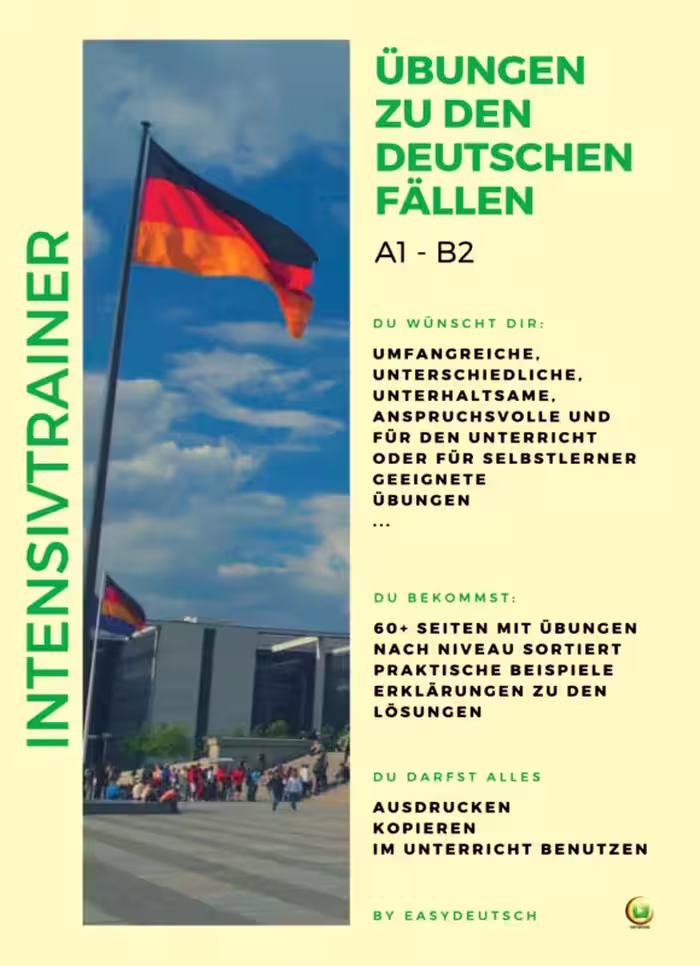 کتاب آلمانی Intensivtrainer ubungen zu den deutschen fallen A1 B2