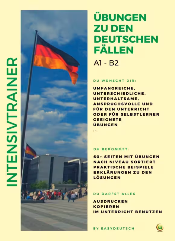 کتاب آلمانی Intensivtrainer ubungen zu den deutschen fallen A1 B2