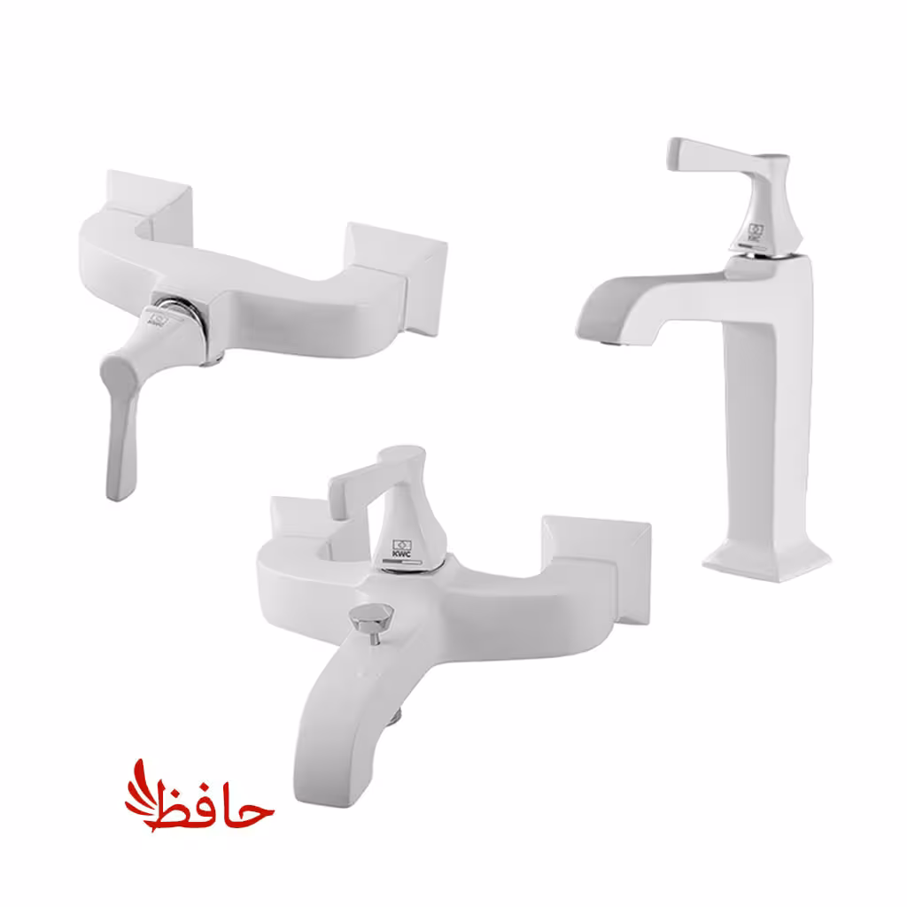 شیر حمام توالت روشویی کی دبلیو سی KWC مدل کلاسیک سفید