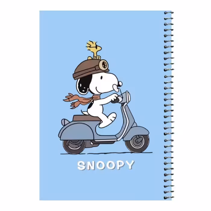 دفتر مشق 80 برگ اس جی مدل اسنوپی موتور سوار