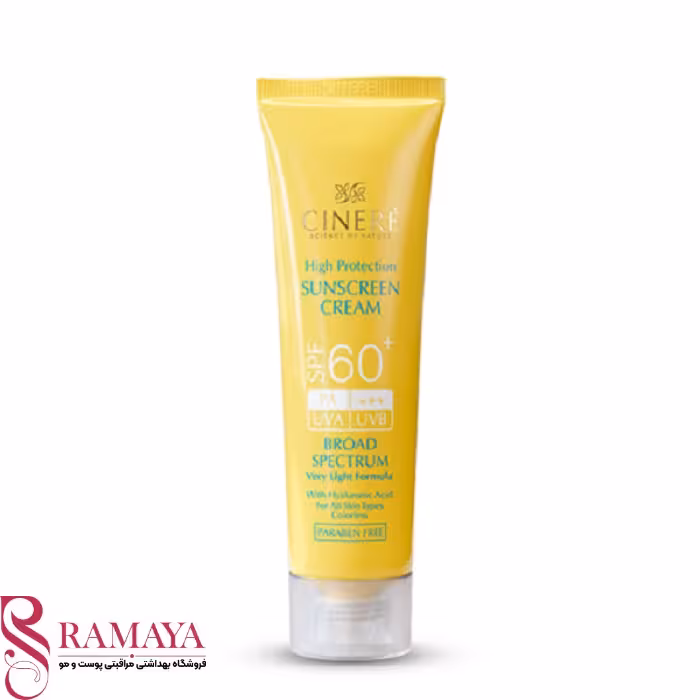 کرم ضد آفتاب بدون رنگ سینره spf 60