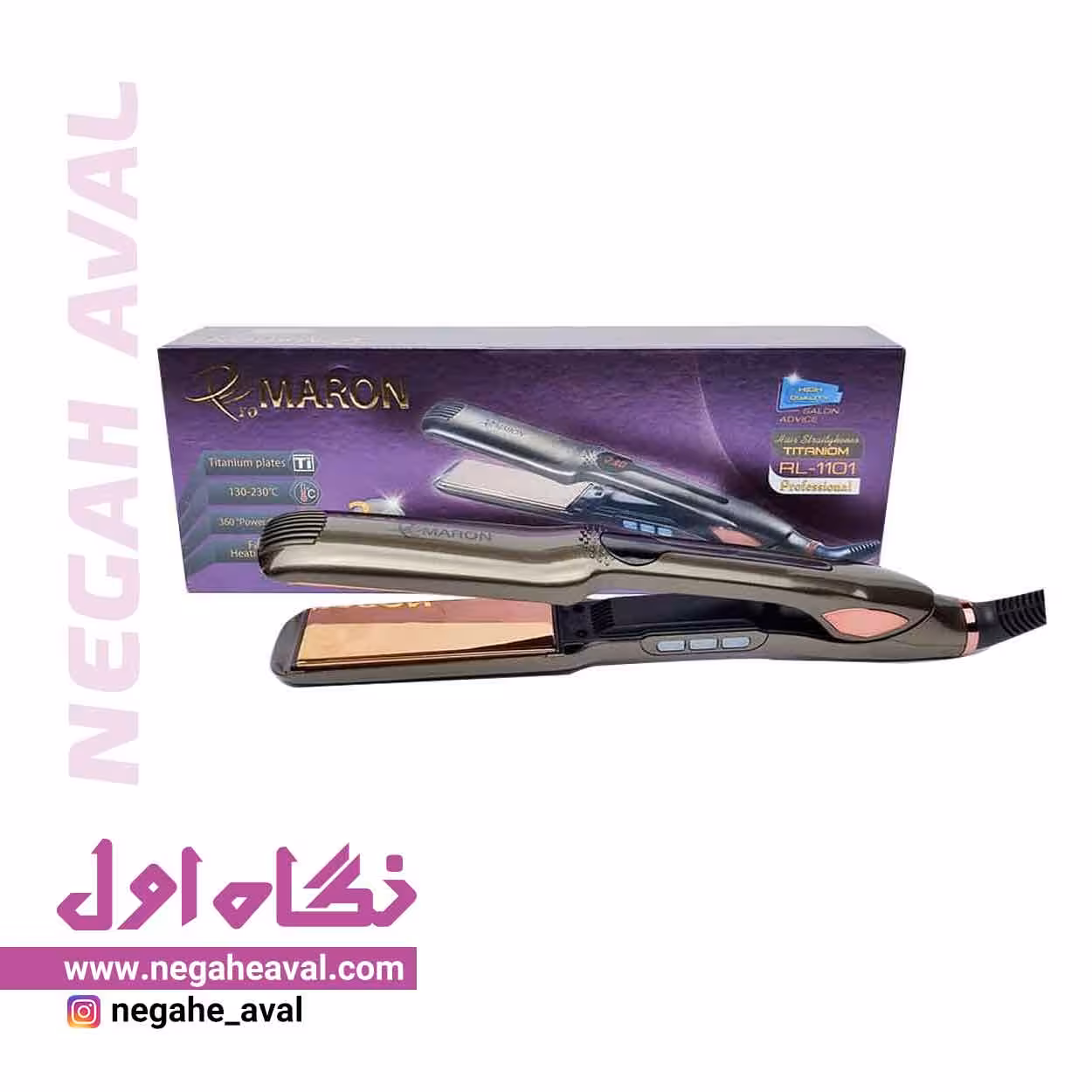 اتو مو حرفه ای کراتینه سالنی RL-1101 پرومارون