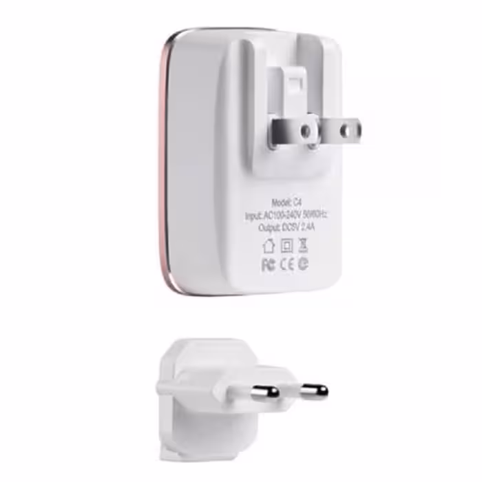 شارژر فست 2.4 آمپر Qualcomm الدینیو LDNIO A1204Q همراه با کابل