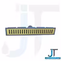 کفشور 40*6 سانت خطی درب استیل طلایی مشبک میراب