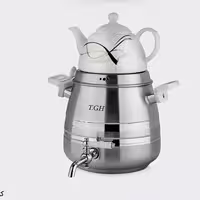 کتری و قوری کف چدن 5 لیتر قیطاسی T.GH کد 6020