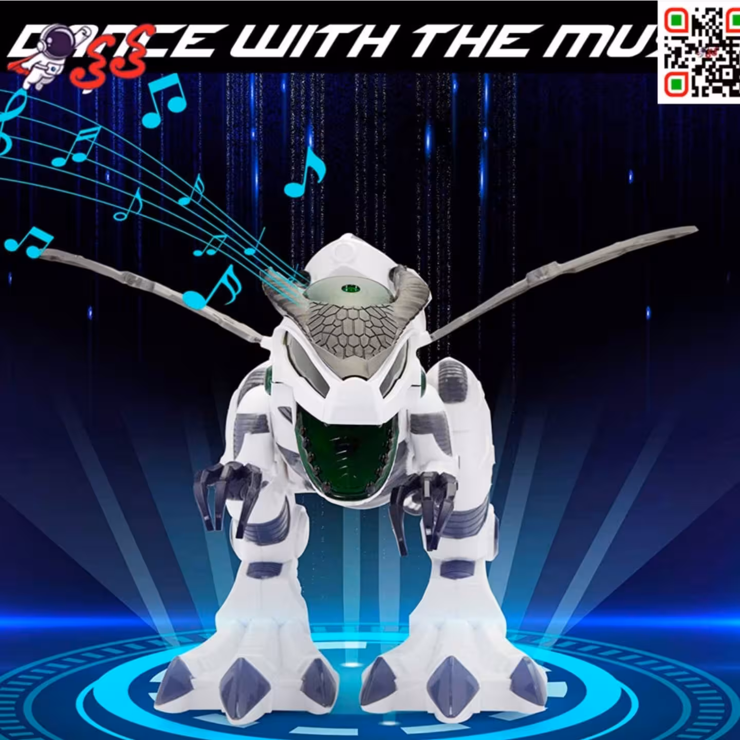 اسباب بازی دایناسور کنترلی بزرگ با آتش و تیر